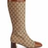 Kneehohe GG Beige