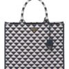 Symbole Embroidered Tote Azul 39 cm