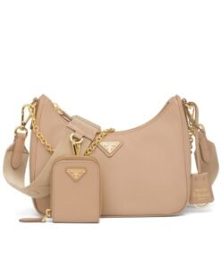 Re-Edition 2005 Saffiano Beige 22 Cm