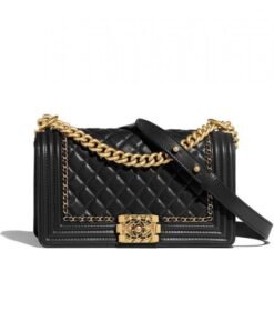 Boy flap Borsa Negro medium