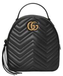 GG Marmont Backpack Negro 23 cm