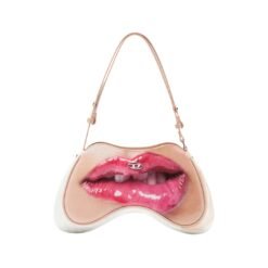 Play lips-motif shoulder bag