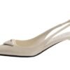 Décolleté slingback in vernice
