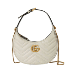 GG Marmont Half-Moon Crema 21 cm