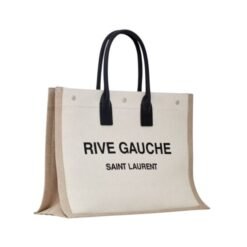 Grande borsa tote in lino e MV
