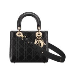 Lambskin canneté piatto Negro