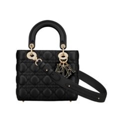 Lambskin canneté Negro