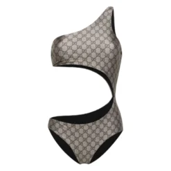 Costume da bagno monospalla GG