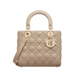 Lambskin Cannage color sabbia