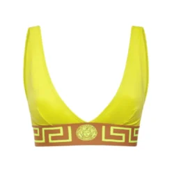 Top bikini a triangolo in Lycra con Greca