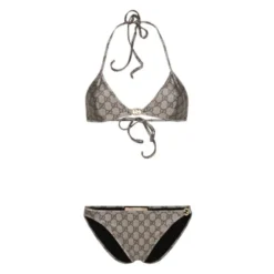 Bikini a triangolo con stampa GG Supreme