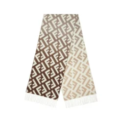 Lana E Cashmere Di Colore Gris-Marrón