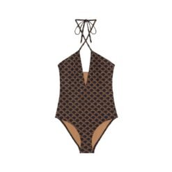 Jersey monogramma Marrón