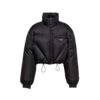 Giacca piumino in gabardine di nylon Negro