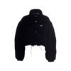 Piumino in velluto reversibile Negro