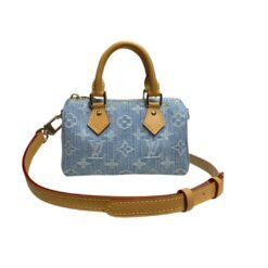 Monogram Denim Nano Speedy Azzurro