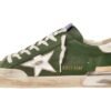 Super-Star in Verde leather and multifoxing