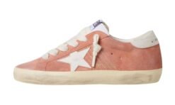 Super-Star in camoscio corallo con Blanco