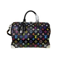 Monogramma Multicolore Speedy Morbido Negro