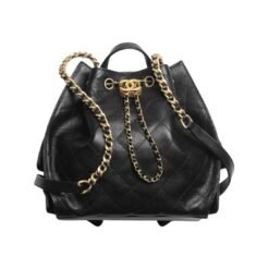 25 zaino medio in MV di vitello martellata e metallo dorato