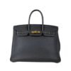 Birkin 35 Nera In Togo Con Ferri Dorati