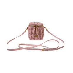 Matelassé nappa leather micro bag