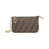 Pochette in Tessuto FF Marrón
