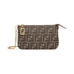 Pochette in Tessuto FF Marrón