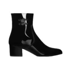Stivale con Zip Les Bottes Triomphe in Vitello Verniciato