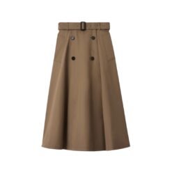 Gonna Trench Midi in Gabardine