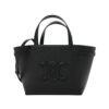 Mini Cabas Anaïs in Vitello Martellato Negro