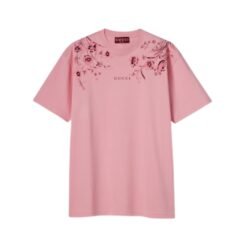 T-shirt in jersey di cotone morbido con stampa