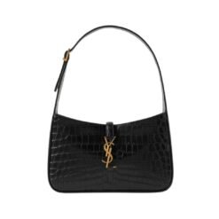 Borsa hobo in texture coccodrillo