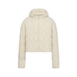 Cardigan Cannage con zip e cappuccio