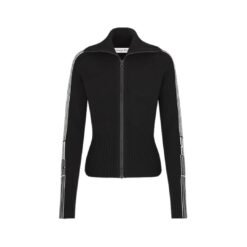 Cardigan corto alpaca Negro/Beige