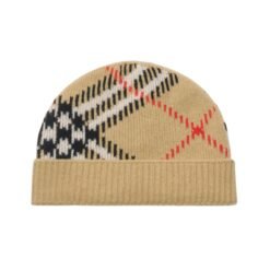 Cappellino cashmere Check