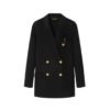 Cappotto doppiopetto in misto cachemire