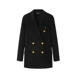 Cappotto doppiopetto in misto cachemire