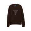Girocollo lana-cashmere con logo