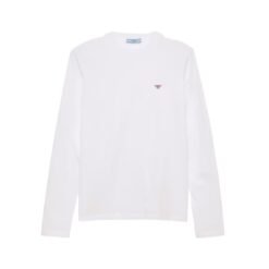 T-shirt a maniche lunghe in jersey