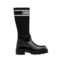 Vitello Negro e tessuto tecnico Negro e Blanco