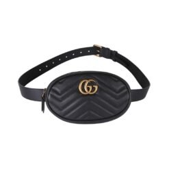 Borsa Belt Marmont Matelasse in Negro