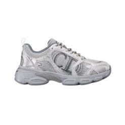 Mesh Gris inserti laminati Plateado