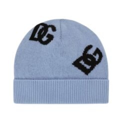 Cappello lana jacquard logo