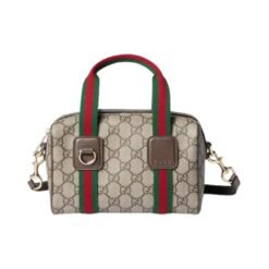 Borsa mini Beige/Marrón Oscuro