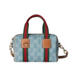 Borsa mini in denim Azul e Blanco