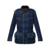 Giacca safari in denim grezzo Monogram