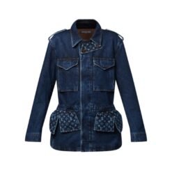 Giacca safari in denim grezzo Monogram