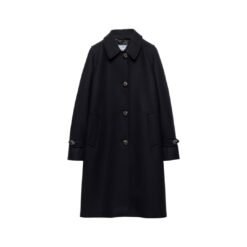 Cappotto monopetto in loden double