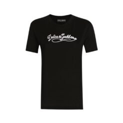 T-shirt in jersey con ricamo